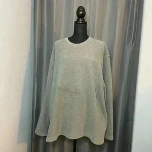 184. Bass Men’s Grey Fleece Sweatshirt, Size XXL, Used